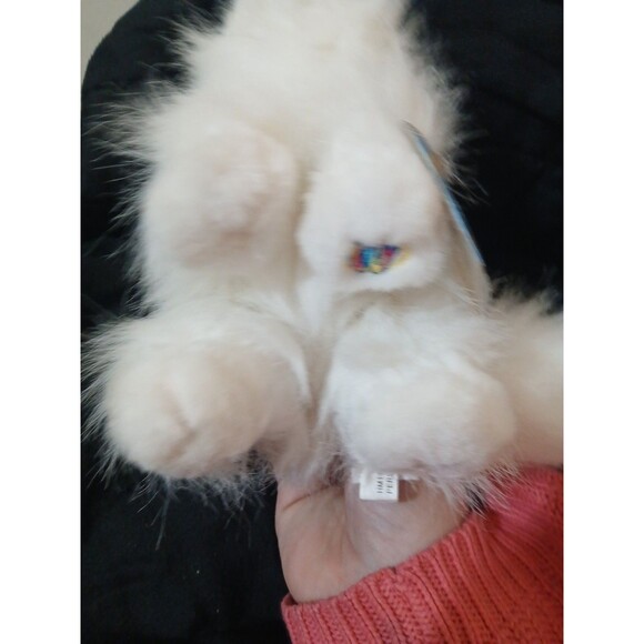 GANZ Webkinz Persian Cat HM110 Tags 9" Plush Stuffed Animal White Code Status ? - Picture 5 of 6